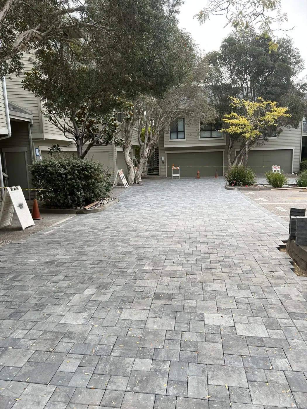 HOA paver driveway